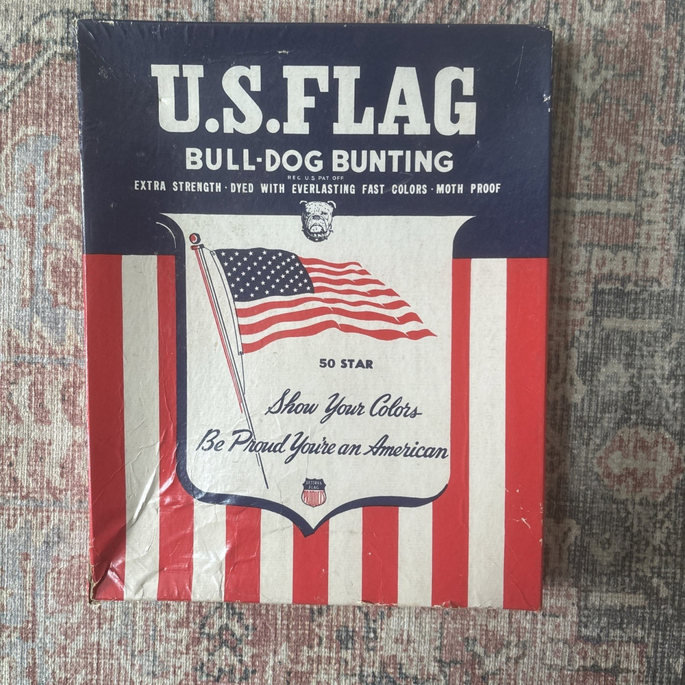 BULLDOG BUNTING USA Flag 50 Stars WITH Certificate Of Guarantee!